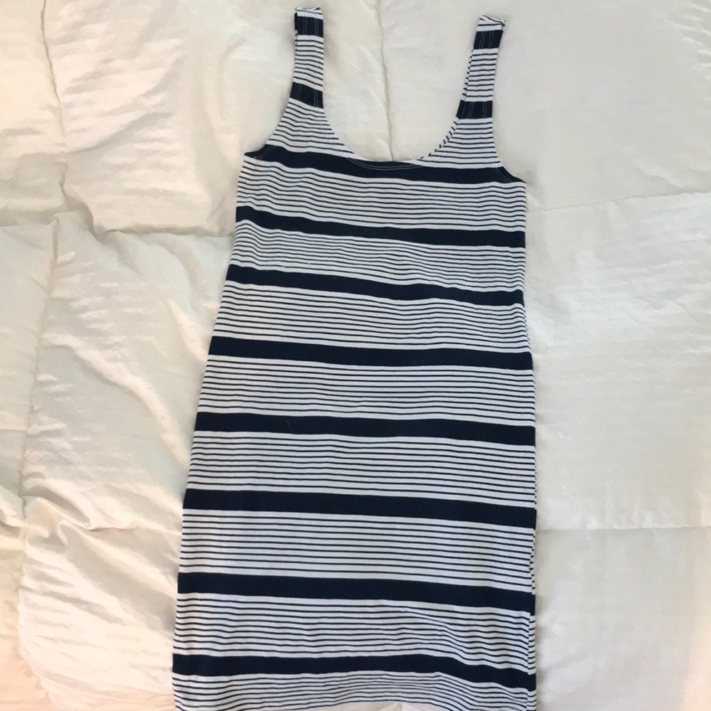 tight striped mini dress